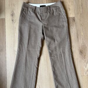 Banana Republic Ryan Fit Brown Checkered Pants- Size 6